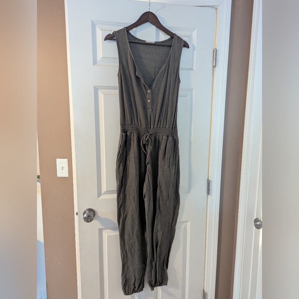 Maurices Charcoal Sleeveless Jumpsuit